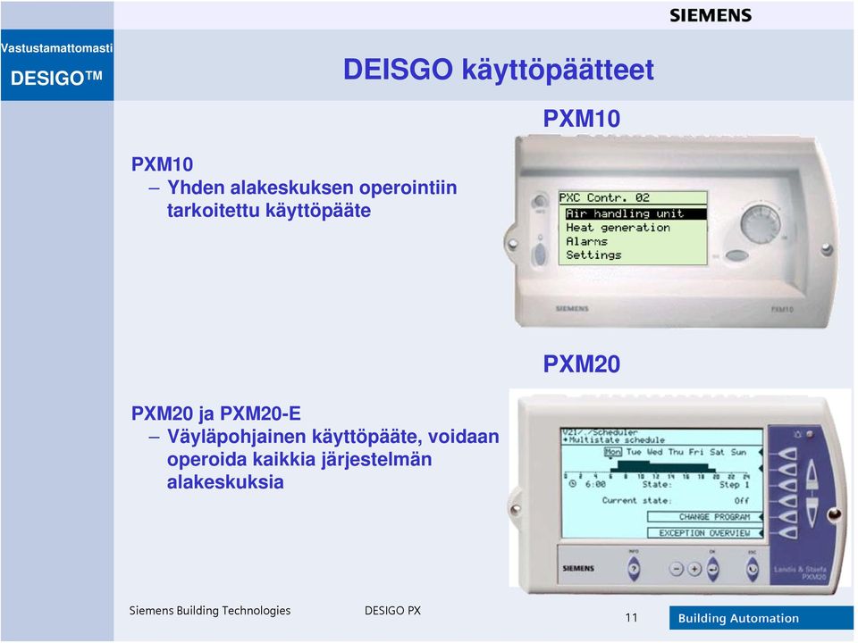 PXM20 PXM20 ja PXM20-E Väyläpohjainen