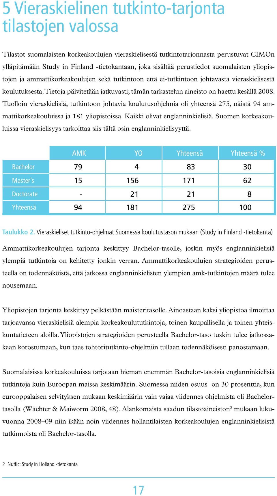 Tietoja päivitetään jatkuvasti; tämän tarkastelun aineisto on haettu kesällä 2008.