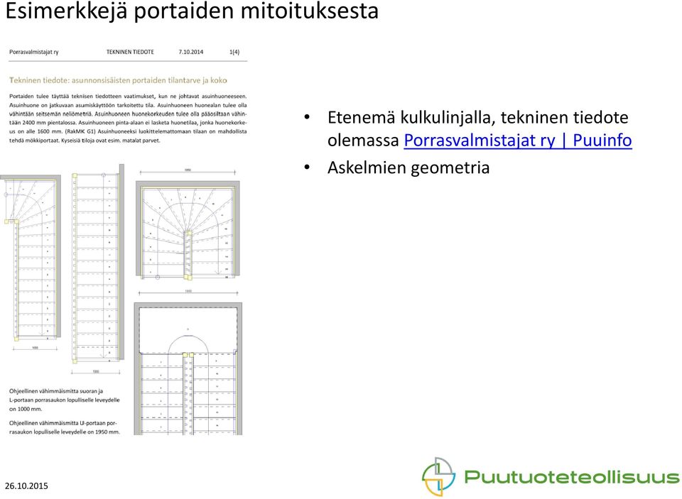 kulkulinjalla, tekninen tiedote