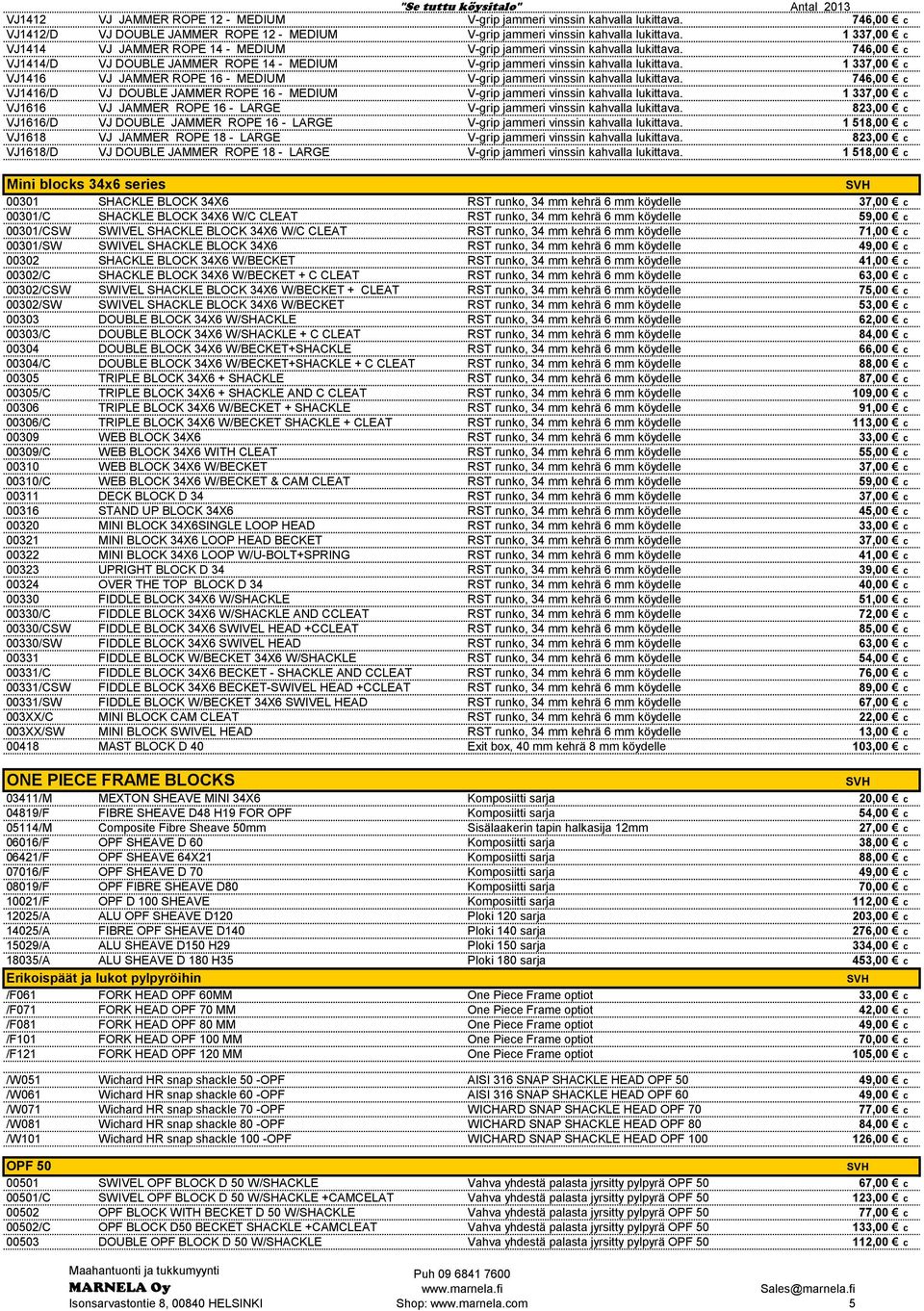 1 337,00 c VJ1416 VJ JAMMER ROPE 16 - MEDIUM V-grip jammeri vinssin kahvalla lukittava. 746,00 c VJ1416/D VJ DOUBLE JAMMER ROPE 16 - MEDIUM V-grip jammeri vinssin kahvalla lukittava.