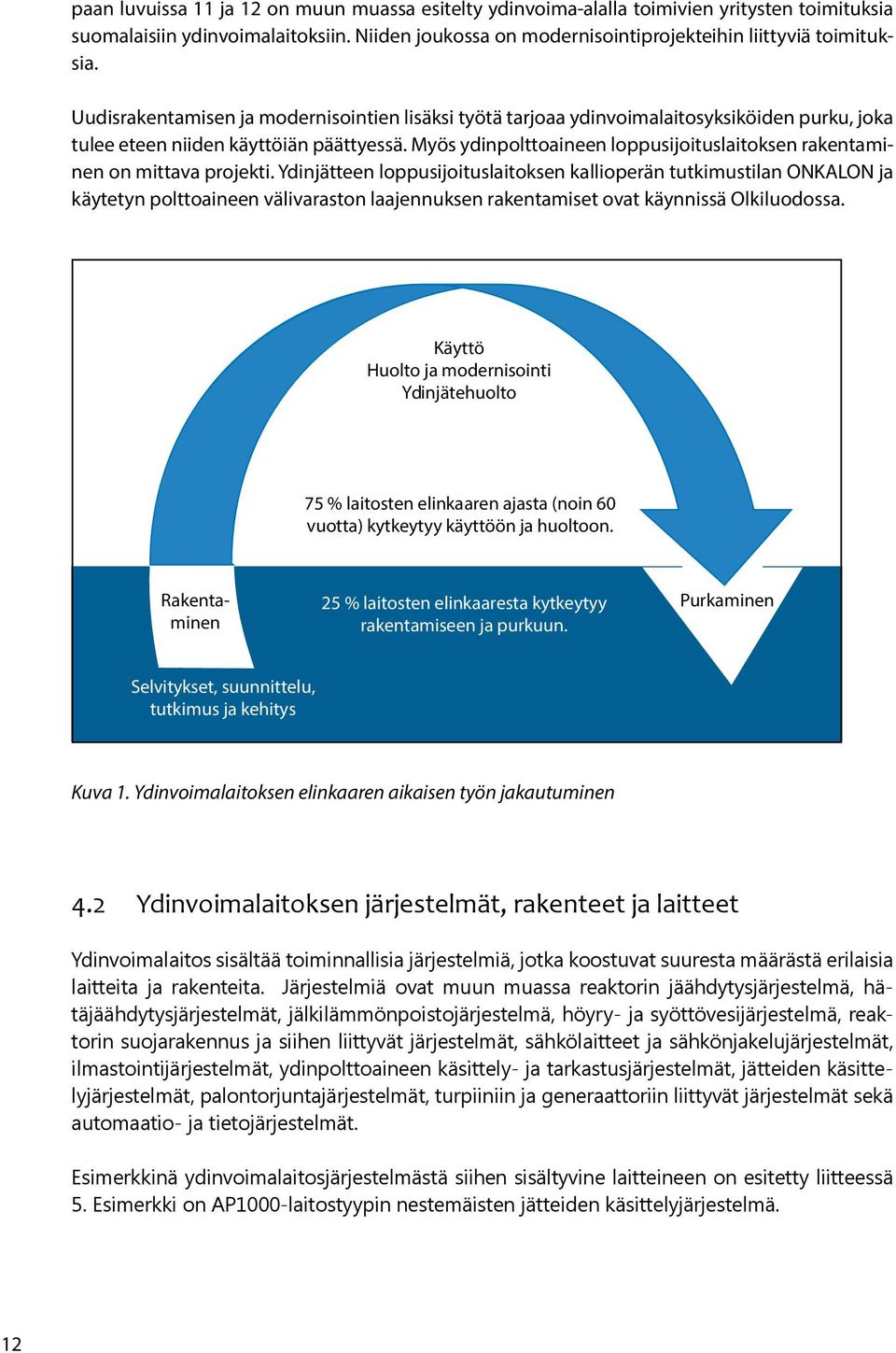 Myös ydinpolttoaineen loppusijoituslaitoksen rakentaminen on mittava projekti.