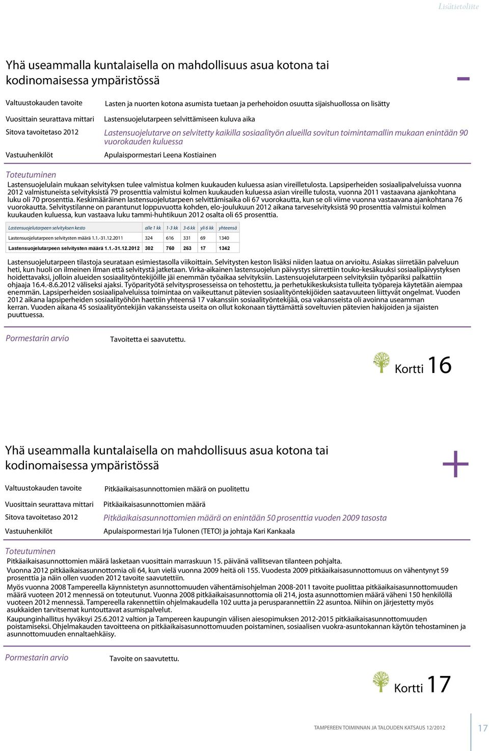 Apulaispormestari Leena Kostiainen Lastensuojelulain mukaan selvityksen tulee valmistua kolmen kuukauden kuluessa asian vireilletulosta.