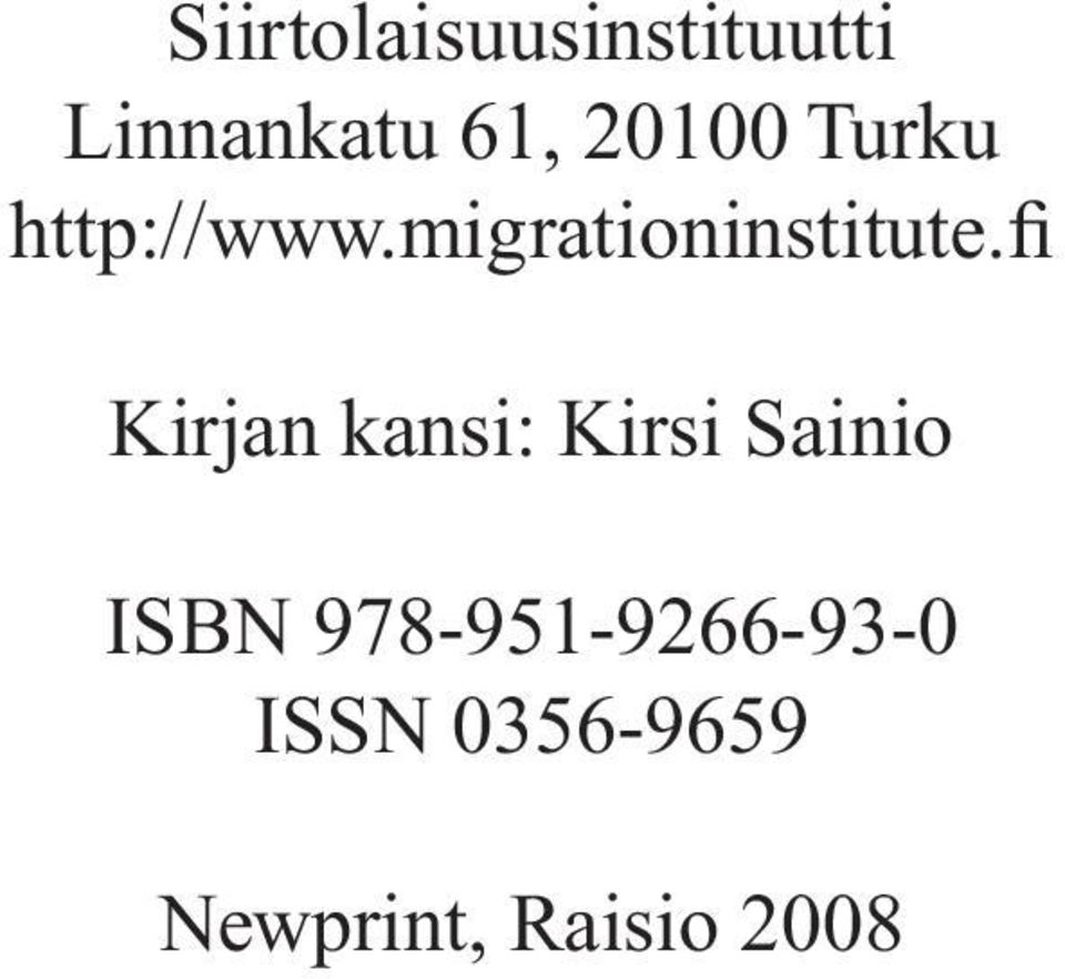 fi Kirjan kansi: Kirsi Sainio ISBN