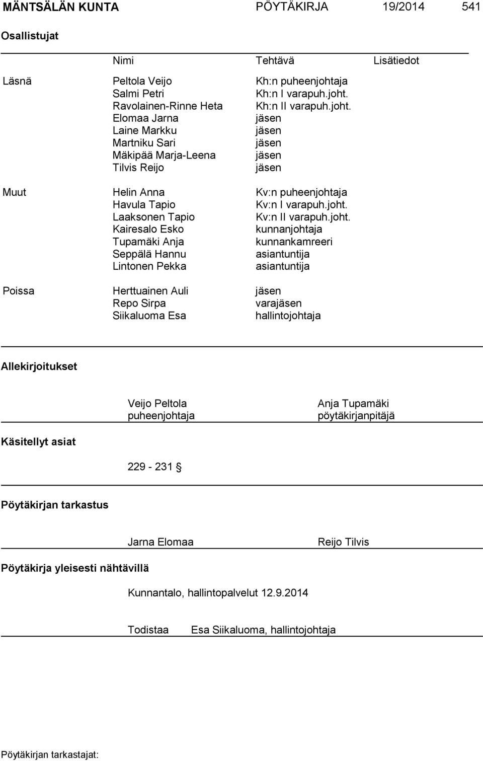 Ravolainen-Rinne Heta Kh:n II varapuh.joht.