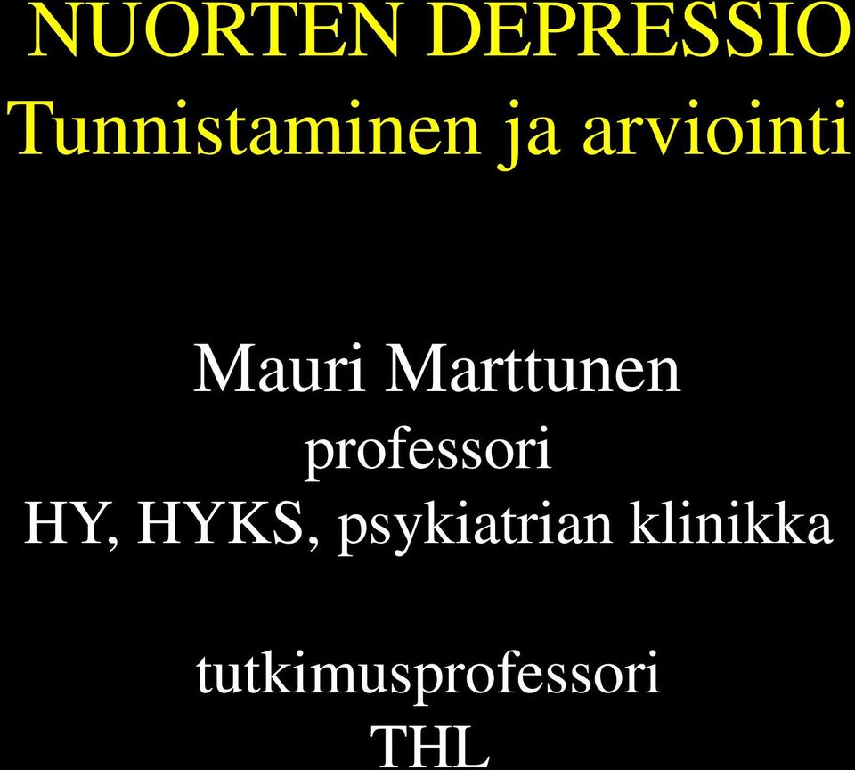 professori HY, HYKS,