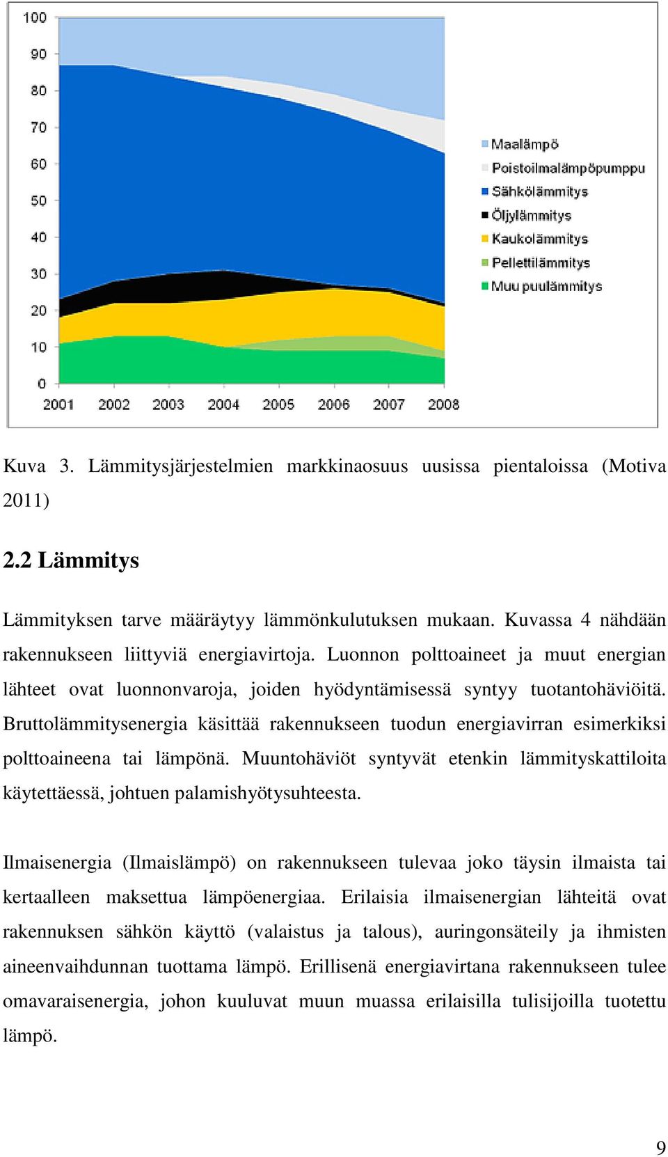 Bruttolämmitysenergia käsittää rakennukseen tuodun energiavirran esimerkiksi polttoaineena tai lämpönä. Muuntohäviöt syntyvät etenkin lämmityskattiloita käytettäessä, johtuen palamishyötysuhteesta.