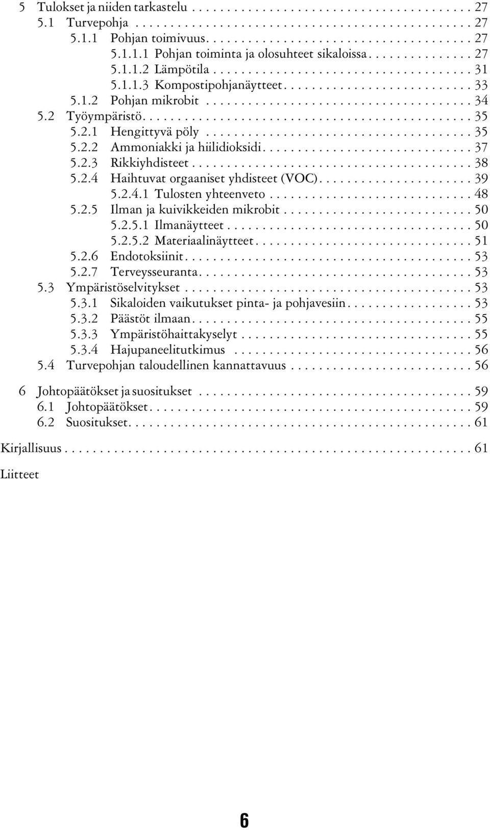 2 Työympäristö............................................... 35 5.2.1 Hengittyvä pöly...................................... 35 5.2.2 Ammoniakki ja hiilidioksidi.............................. 37 5.2.3 Rikkiyhdisteet.