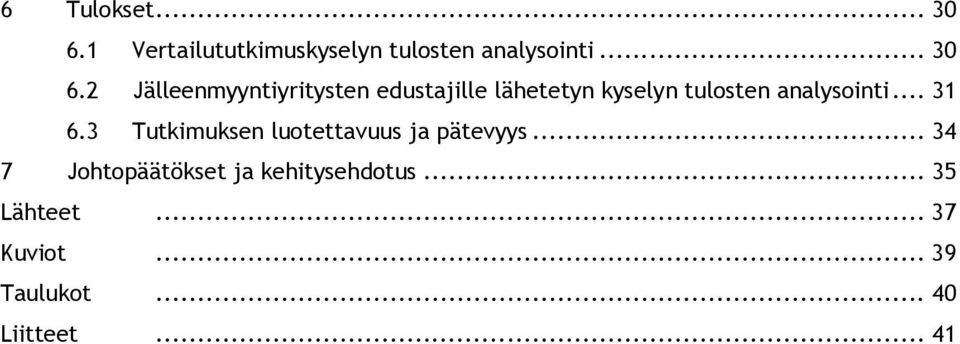 2 Jälleenmyyntiyritysten edustajille lähetetyn kyselyn tulosten