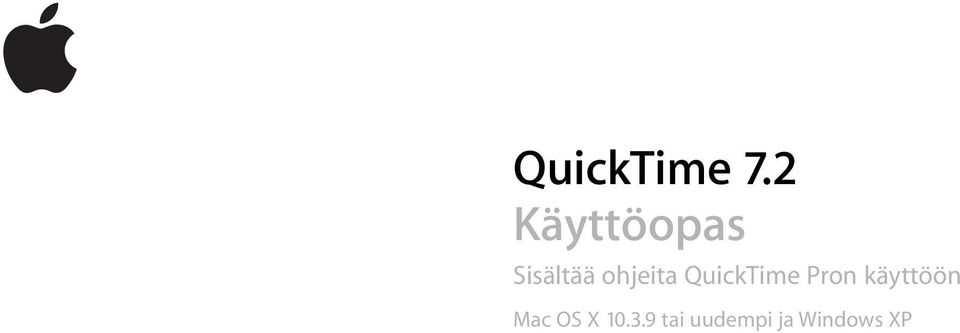 ohjeita QuickTime Pron