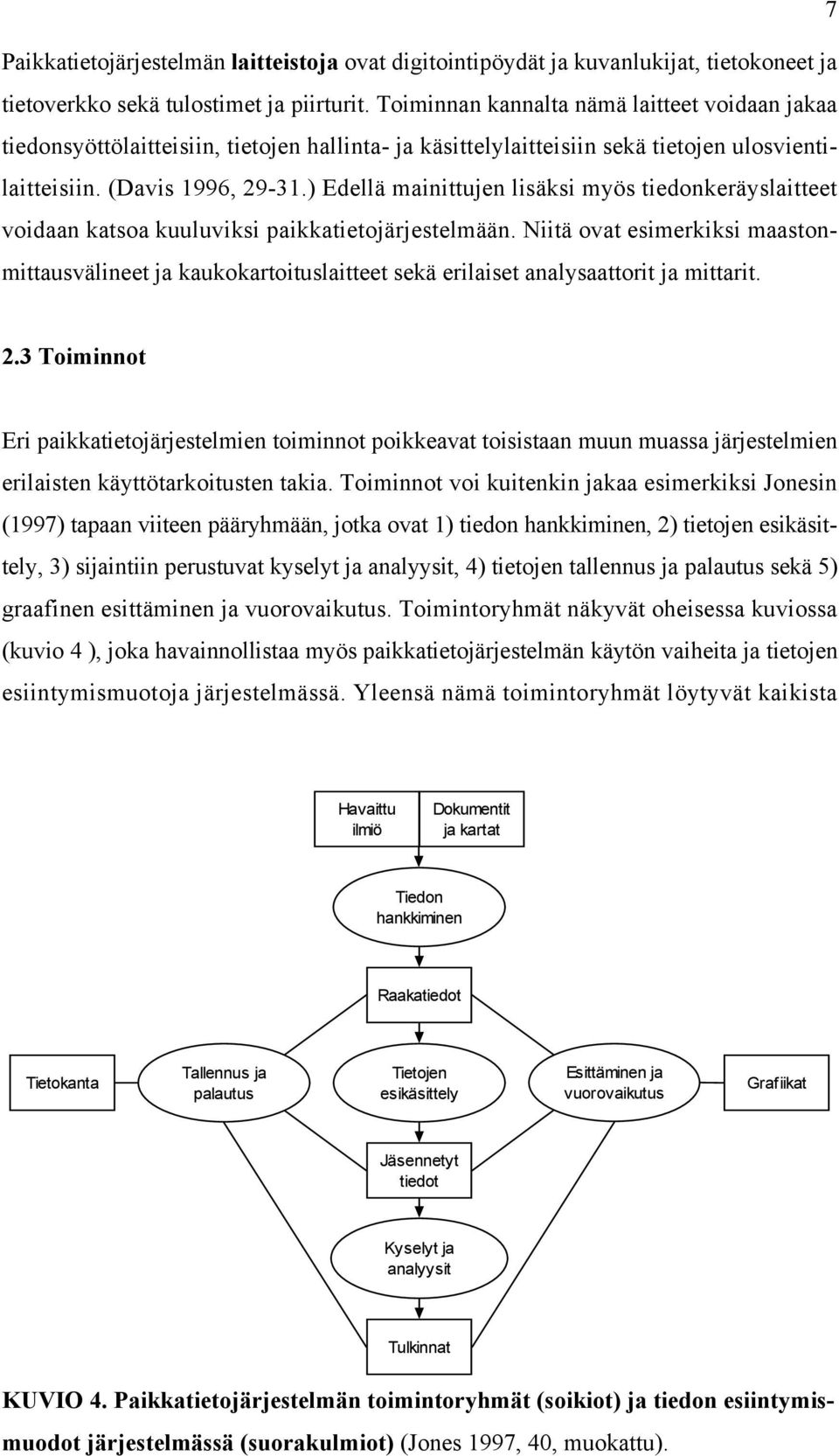 ) Edellä mainittujen lisäksi myös tiedonkeräyslaitteet voidaan katsoa kuuluviksi paikkatietojärjestelmään.