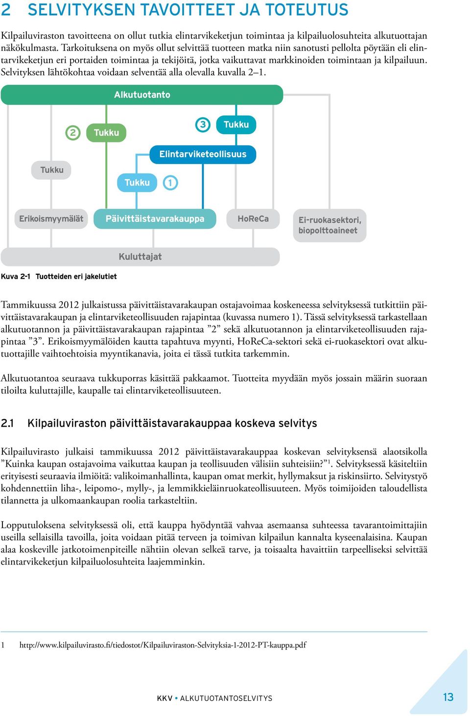 kilpailuun. Selvityksen lähtökohtaa voidaan selventää alla olevalla kuvalla 2 1.