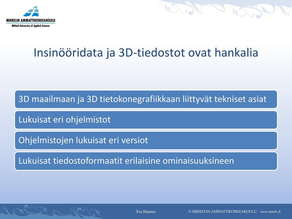 asiat Lukuisat eri ohjelmistot Ohjelmistojen lukuisat