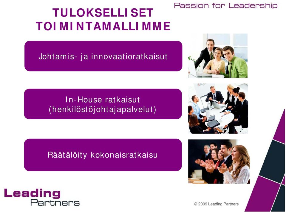 In-House ratkaisut