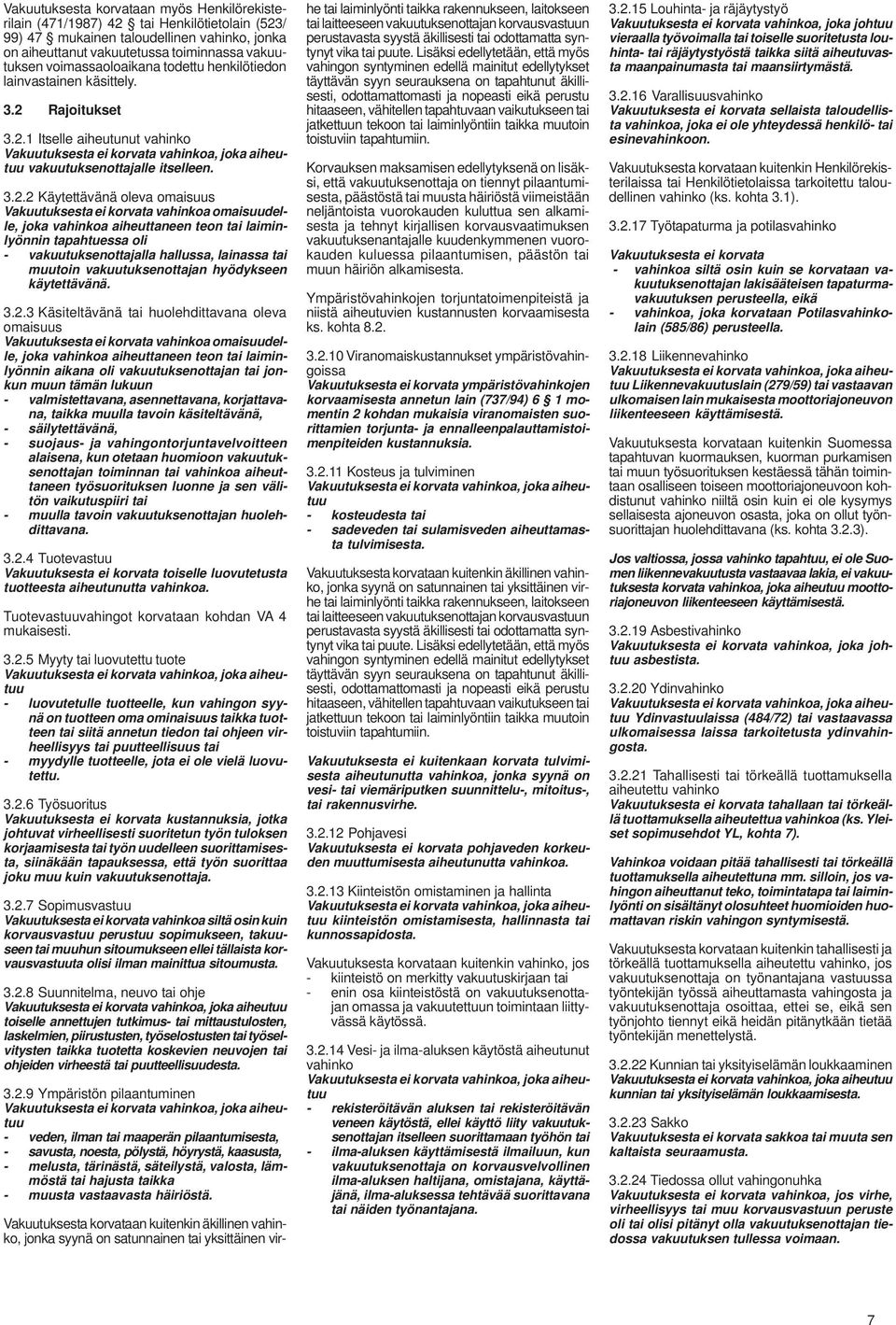 Rajoitukset 3.2.