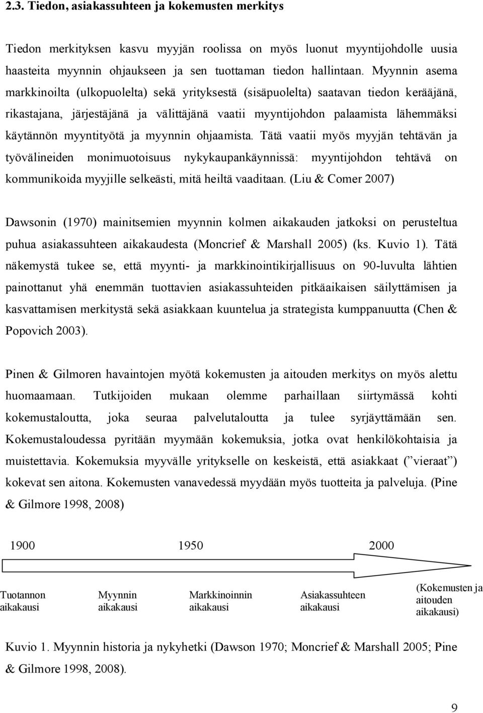 myyntityötä ja myynnin ohjaamista. Tätä vaatii myös myyjän tehtävän ja työvälineiden monimuotoisuus nykykaupankäynnissä: myyntijohdon tehtävä on kommunikoida myyjille selkeästi, mitä heiltä vaaditaan.