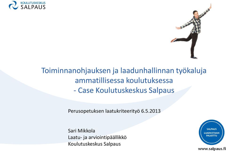 Case Koulutuskeskus Salpaus Sari Mikkola