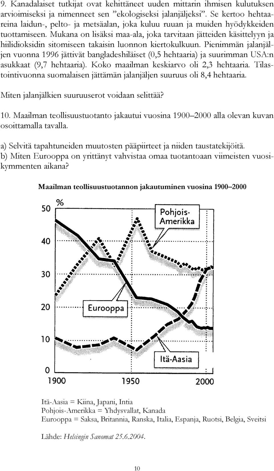 Mukana on lisäksi maa-ala, joka tarvitaan jätteiden käsittelyyn ja hiilidioksidin sitomiseen takaisin luonnon kiertokulkuun.