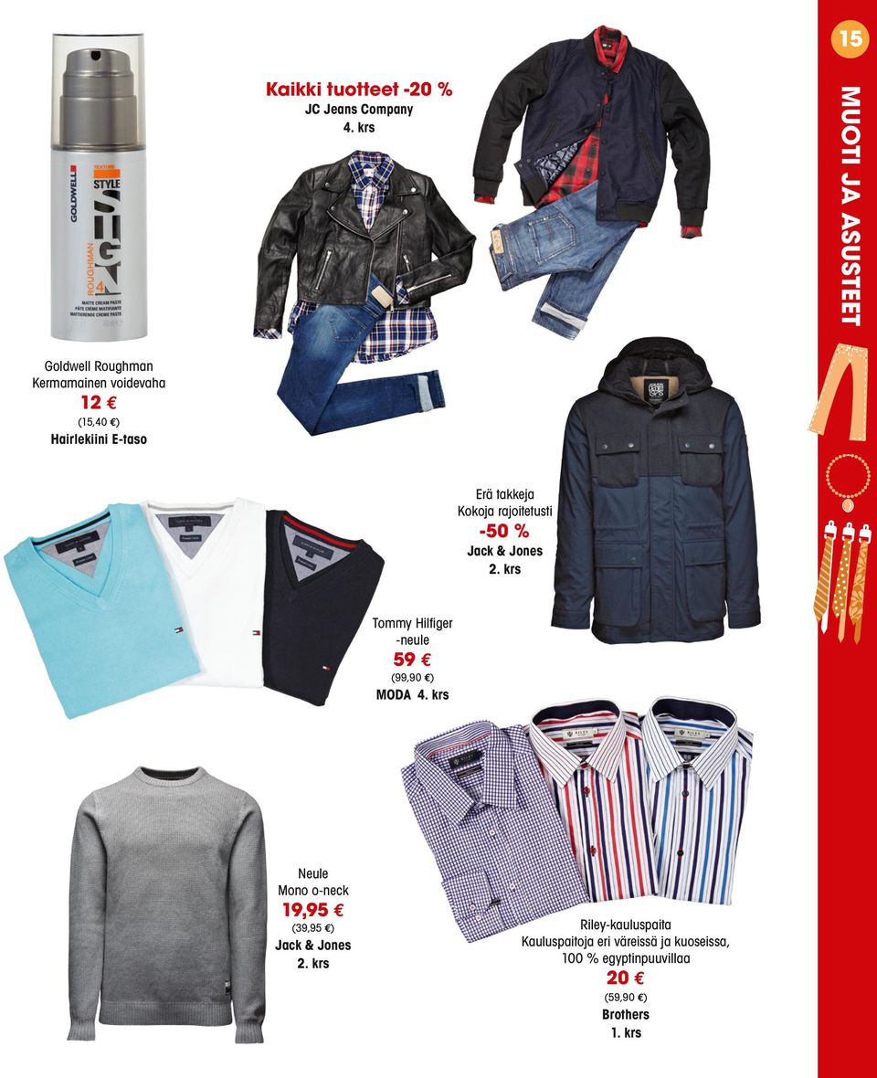 Kokoja rajoitetusti -50 % Jack & Jones 2. krs Tommy Hilfiger -neule 59 (99,90 ) MODA 4.