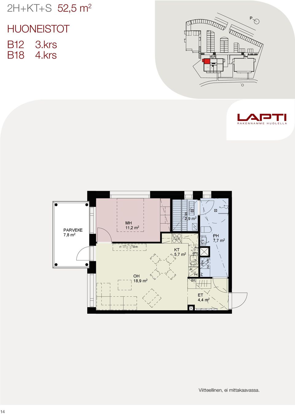 krs ARVEKE 7,8 m 2 11,2 m 2 2,9 m