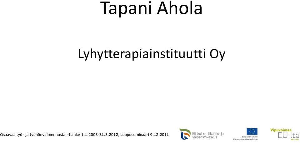 Osaavaa työ- ja