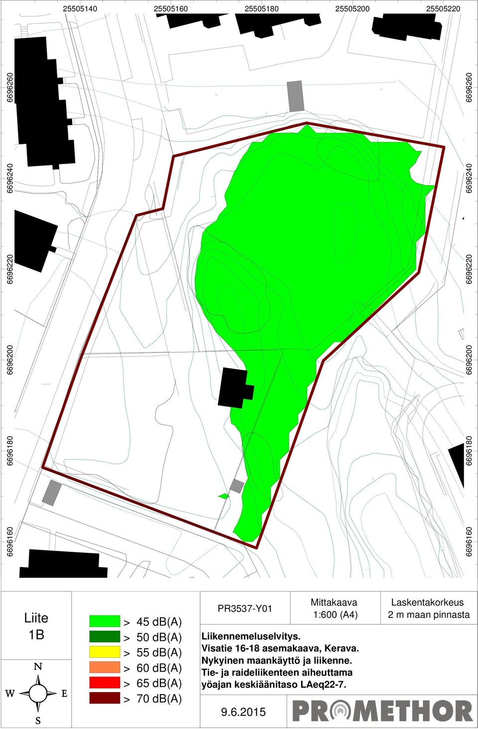 Visatie 16-18 asemakaava, Kerava. Nykyinen maankäyttö ja liikenne.