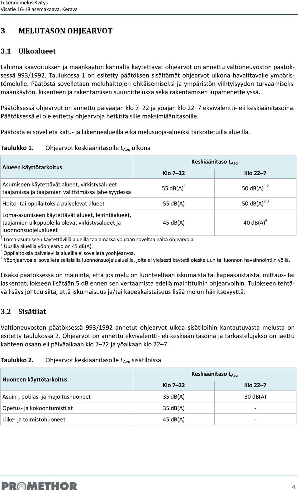 Päätöstä sovelletaan meluhaittojen ehkäisemiseksi ja ympäristön viihtyisyyden turvaamiseksi maankäytön, liikenteen ja rakentamisen suunnittelussa sekä rakentamisen lupamenettelyssä.