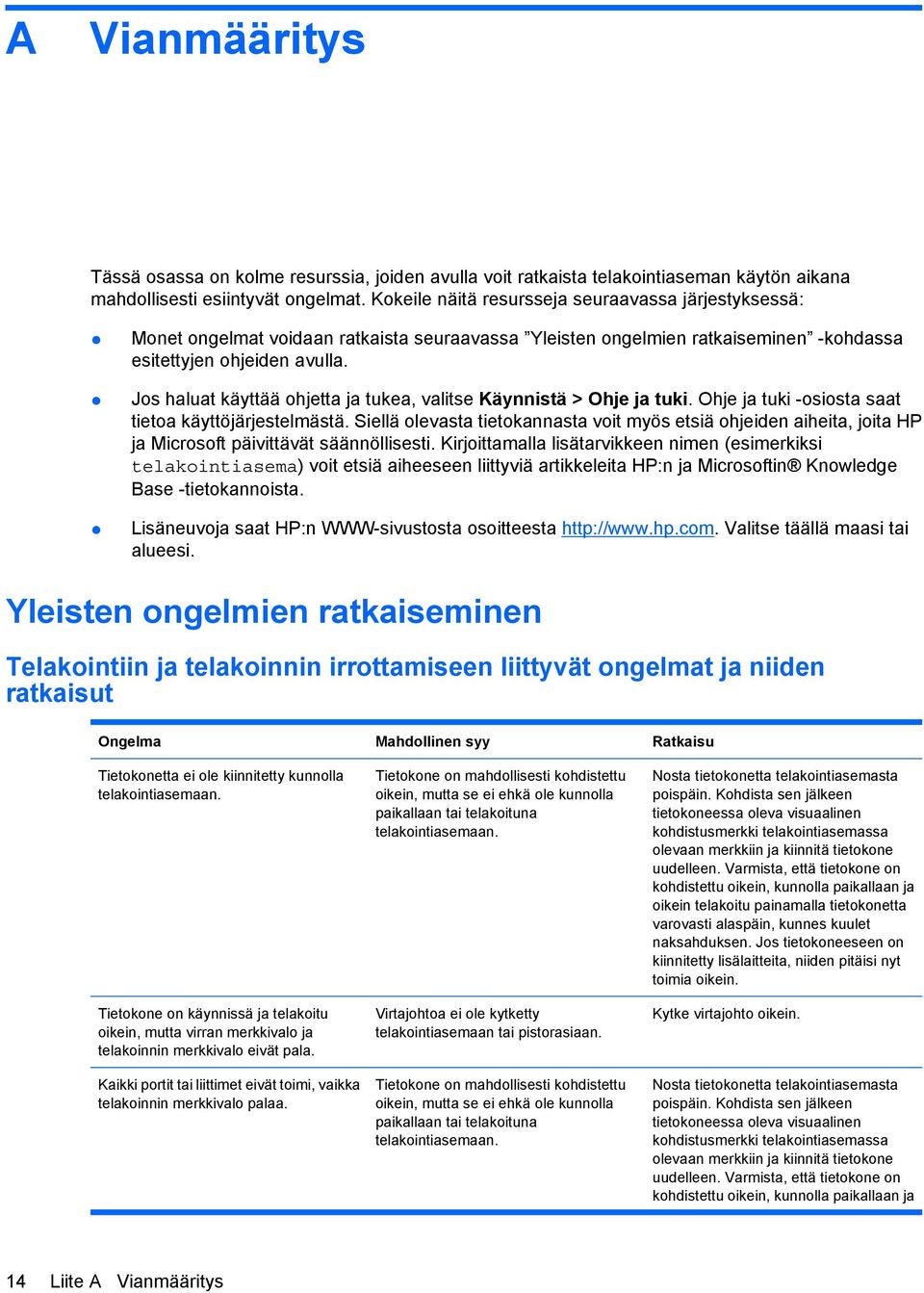 Jos haluat käyttää ohjetta ja tukea, valitse Käynnistä > Ohje ja tuki. Ohje ja tuki -osiosta saat tietoa käyttöjärjestelmästä.