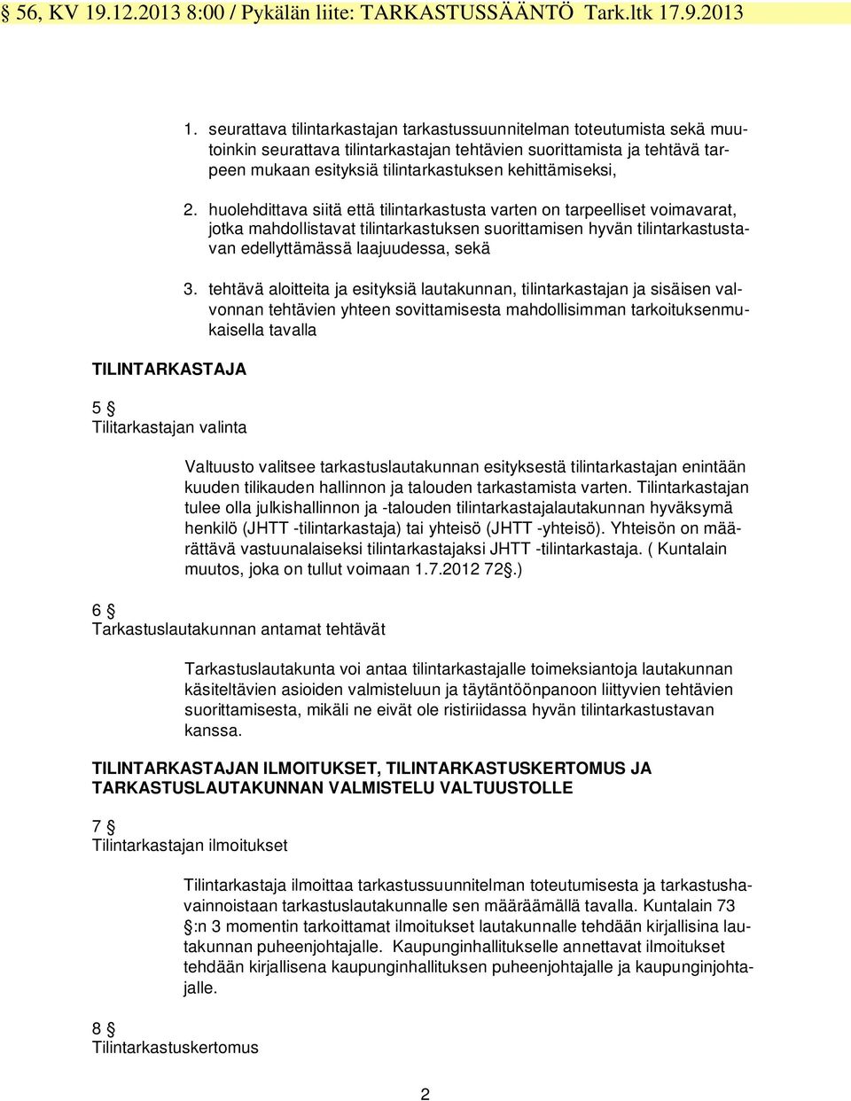kehittämiseksi, 2.