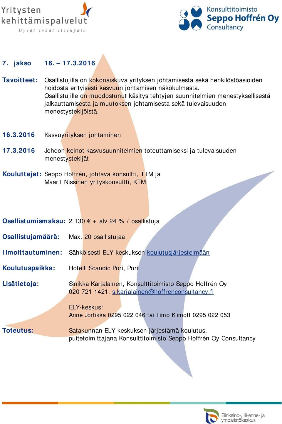 2016 Kasvuyrityksen johtaminen 17.3.