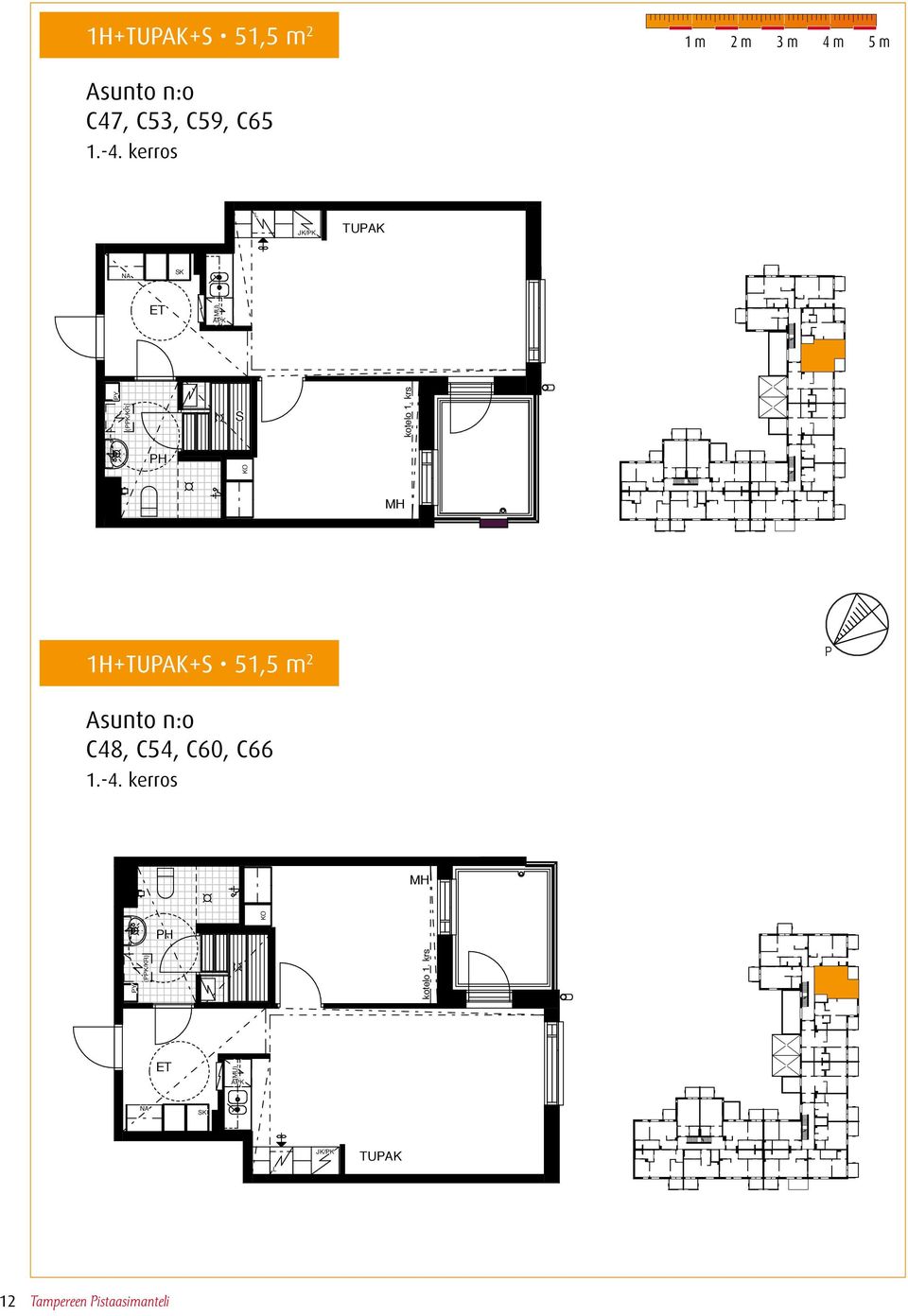 krs 1H++ 51,5 m 2 C48, C54, C60, C66