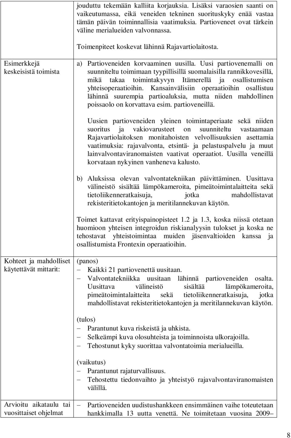 Uusi partiovenemalli on suunniteltu toimimaan tyypillisillä suomalaisilla rannikkovesillä, mikä takaa toimintakyvyn Itämerellä ja osallistumisen yhteisoperaatioihin.