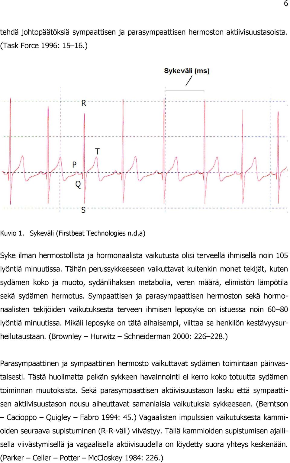 Sympaattisen ja parasympaattisen hermoston sekä hormonaalisten tekijöiden vaikutuksesta terveen ihmisen leposyke on istuessa noin 60 80 lyöntiä minuutissa.