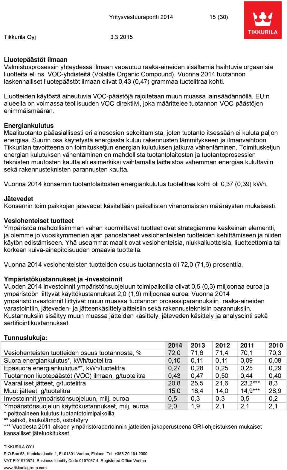 EU:n alueella on voimassa teollisuuden VOC-direktiivi, joka määrittelee tuotannon VOC-päästöjen enimmäismäärän.