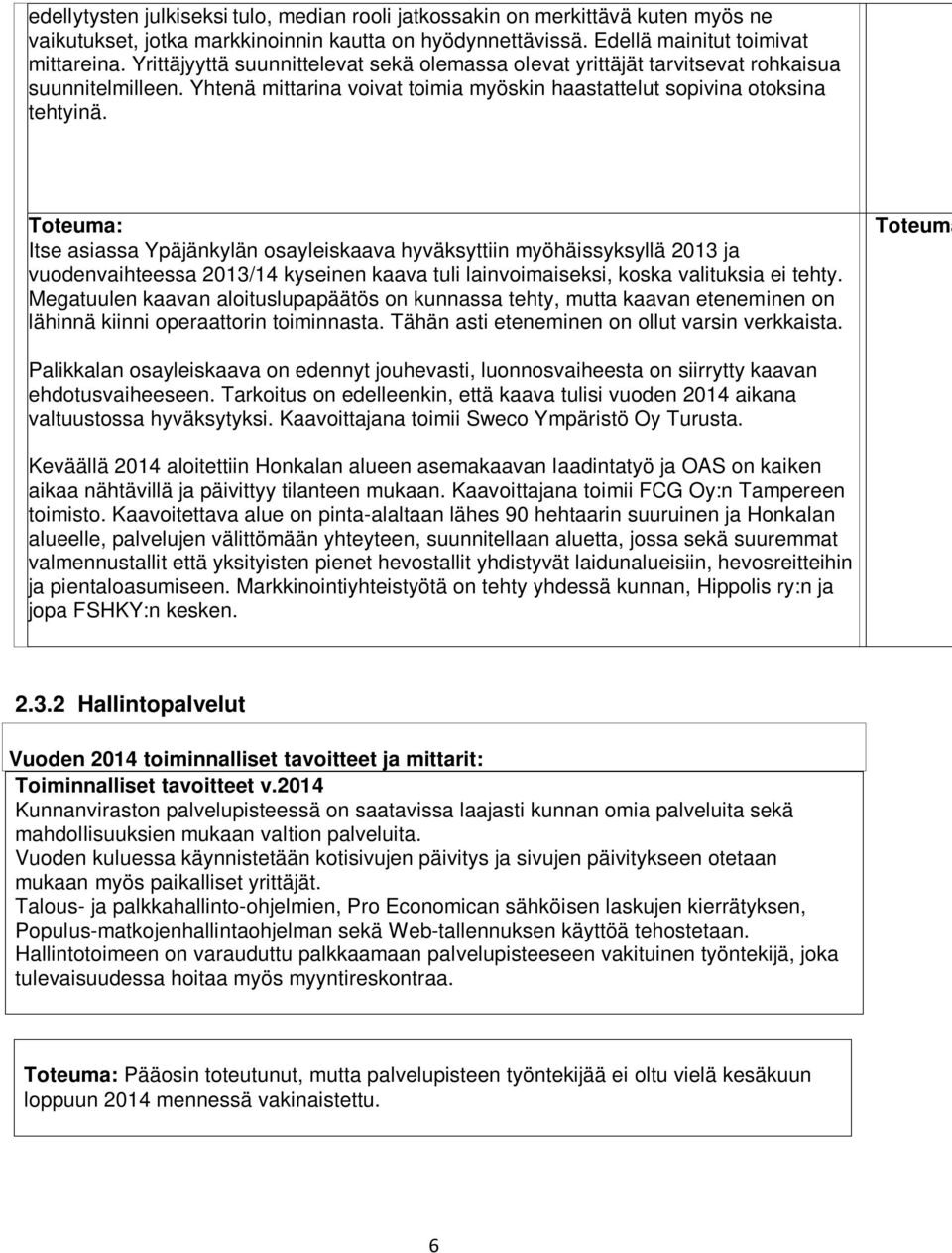 Itse asiassa Ypäjänkylän osayleiskaava hyväksyttiin myöhäissyksyllä 2013 ja vuodenvaihteessa 2013/14 kyseinen kaava tuli lainvoimaiseksi, koska valituksia ei tehty.