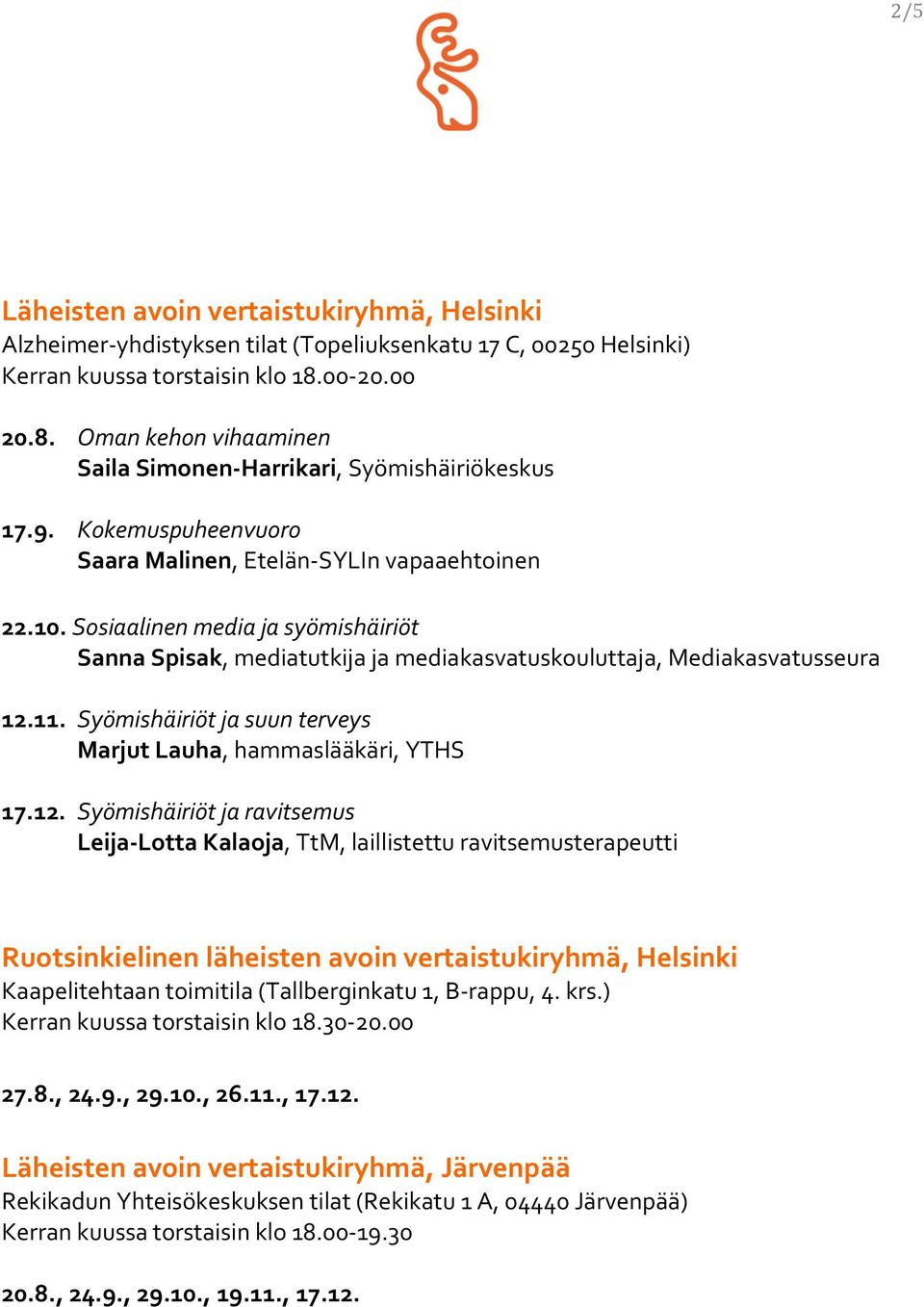 Sosiaalinen media ja syömishäiriöt Sanna Spisak, mediatutkija ja mediakasvatuskouluttaja, Mediakasvatusseura 12.