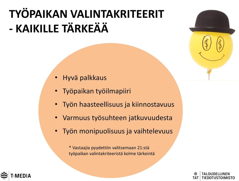 työsuhteen jatkuvuudesta Työn monipuolisuus ja vaihtelevuus *