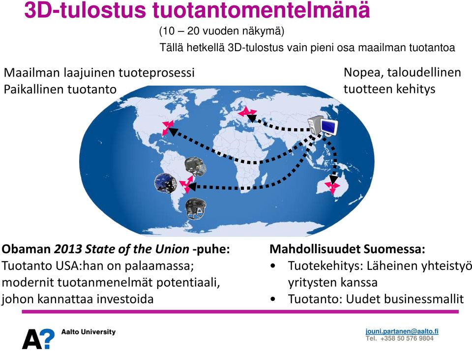 2013 State of the Union -puhe: Tuotanto USA:han on palaamassa; modernit tuotanmenelmät potentiaali, johon