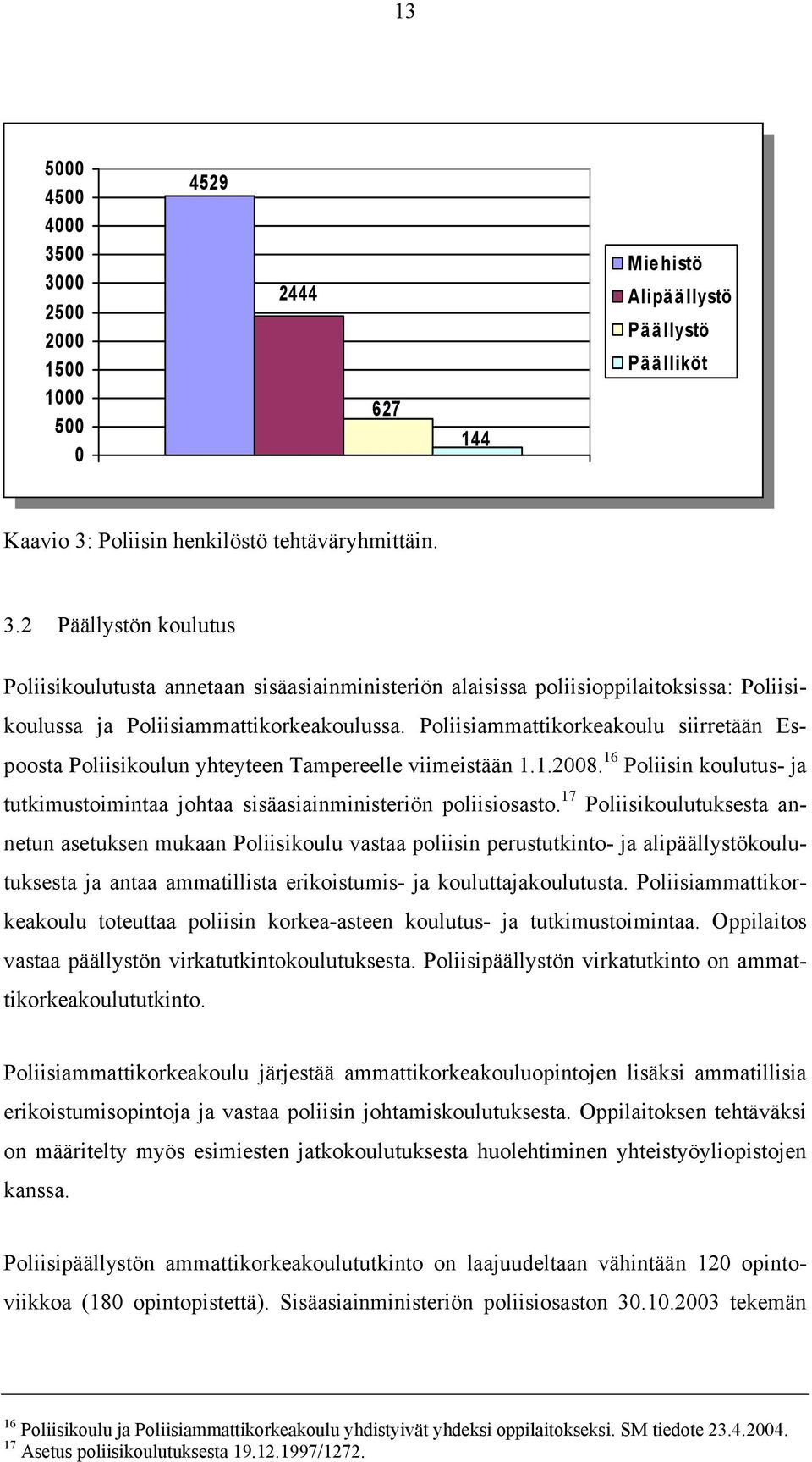 17 Poliisikoulutuksesta annetun asetuksen mukaan Poliisikoulu vastaa poliisin perustutkinto- ja alipäällystökoulutuksesta ja antaa ammatillista erikoistumis- ja kouluttajakoulutusta.