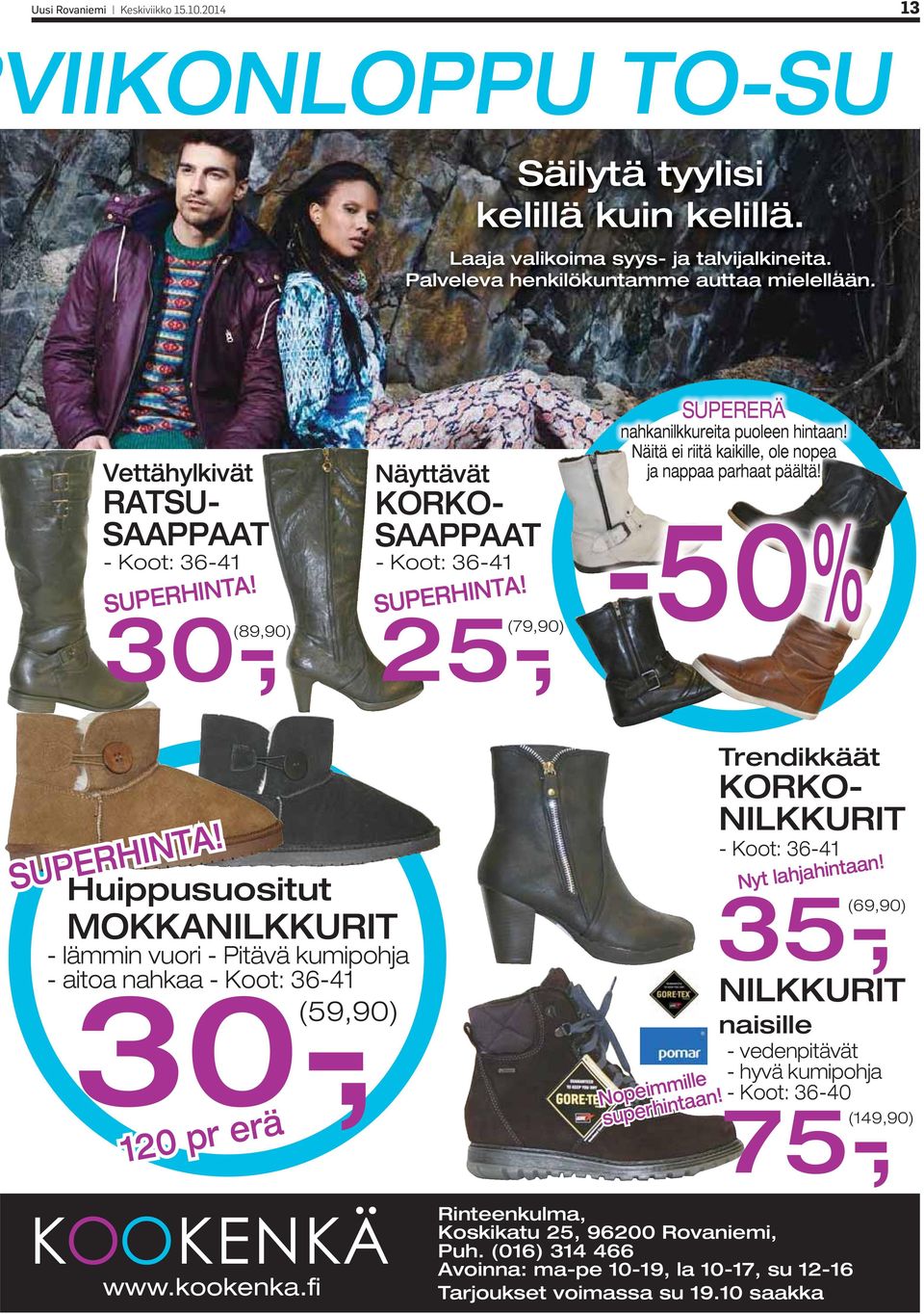 Näitä ei riitä kaikille, ole nopea ja nappaa parhaat päältä! -50% SUPERHINTA!