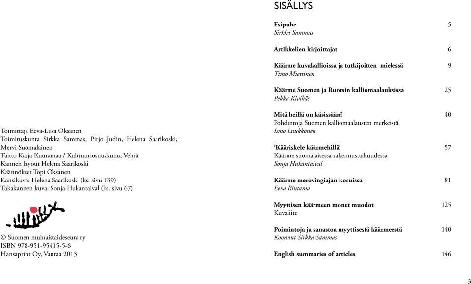 Oksanen Kansikuva: Helena Saarikoski (ks. sivu 139) Takakannen kuva: Sonja Hukantaival (ks. sivu 67) Mitä heillä on käsissään?