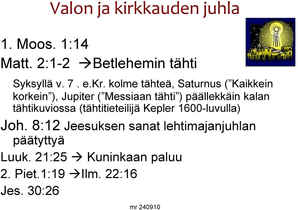 päällekkäin kalan tähtikuviossa (tähtitieteilijä Kepler 1600-luvulla) Joh.