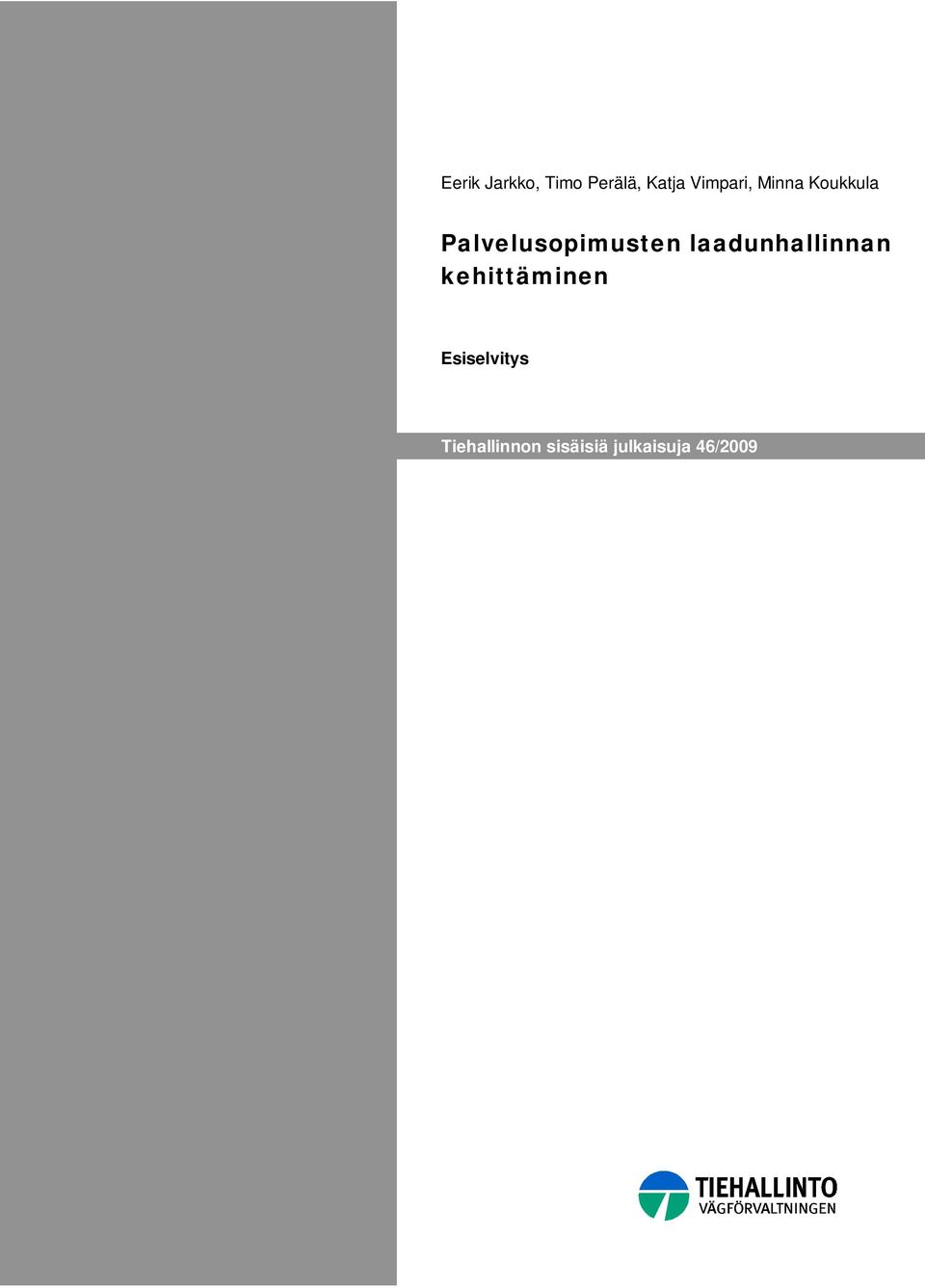 Palvelusopimusten laadunhallinnan