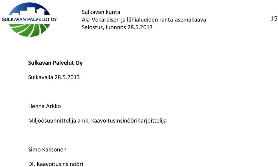 Miljöösuunnittelija amk,