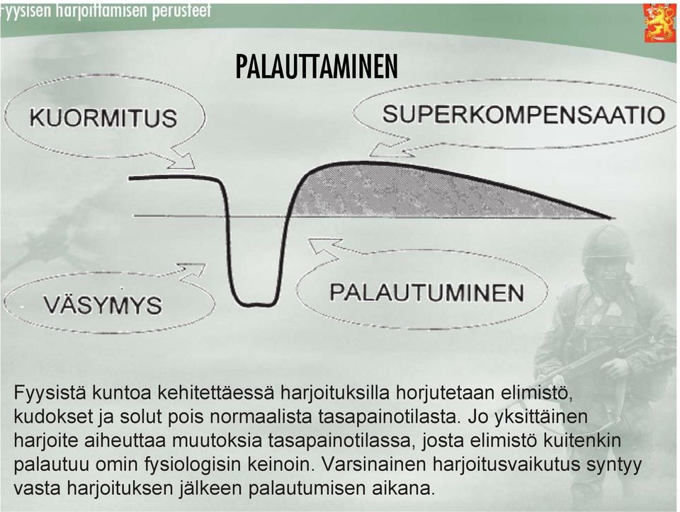 Jo yksittäinen harjoite aiheuttaa muutoksia tasapainotilassa, josta elimistö