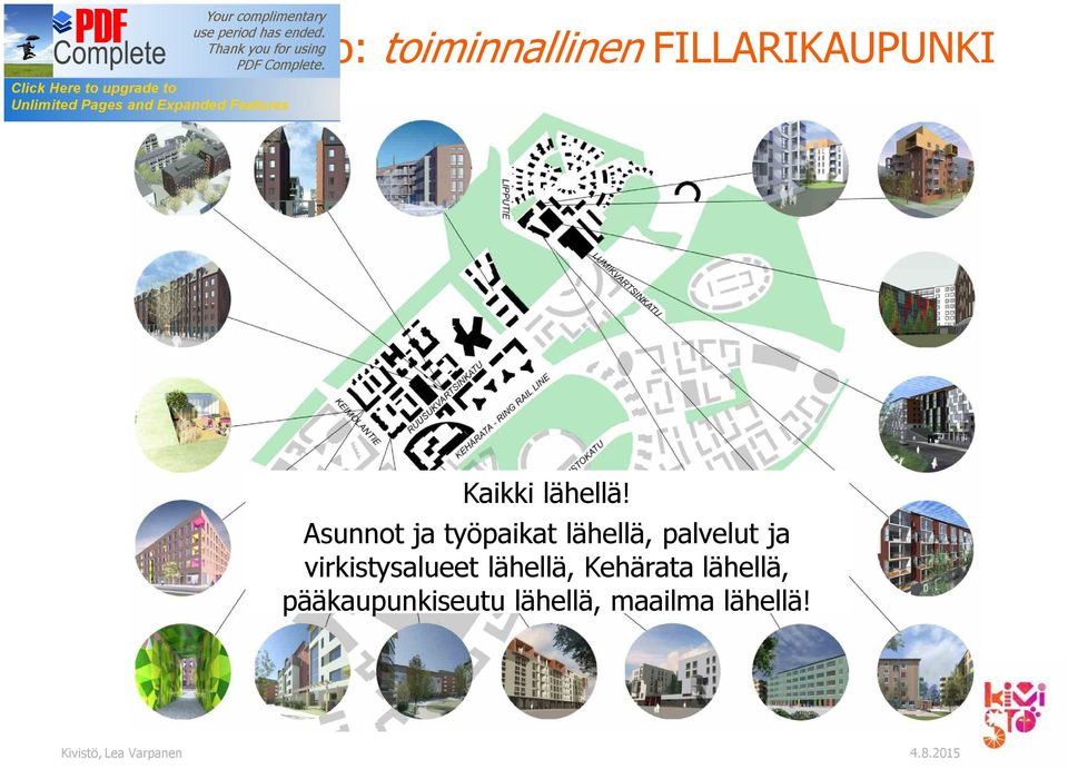 Asunnot ja työpaikat lähellä, palvelut ja