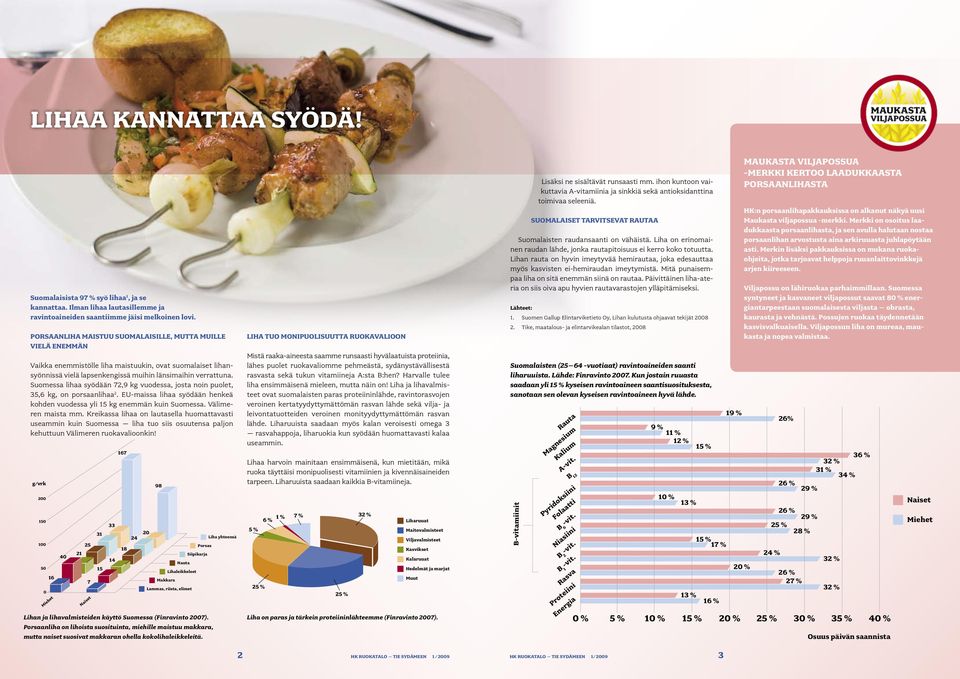 Suomessa lihaa syödään 72,9 kg vuodessa, josta noin puolet, 35,6 kg, on porsaanlihaa 2. EU-maissa lihaa syödään henkeä kohden vuodessa yli 15 kg enemmän kuin Suomessa. Välimeren maista mm.
