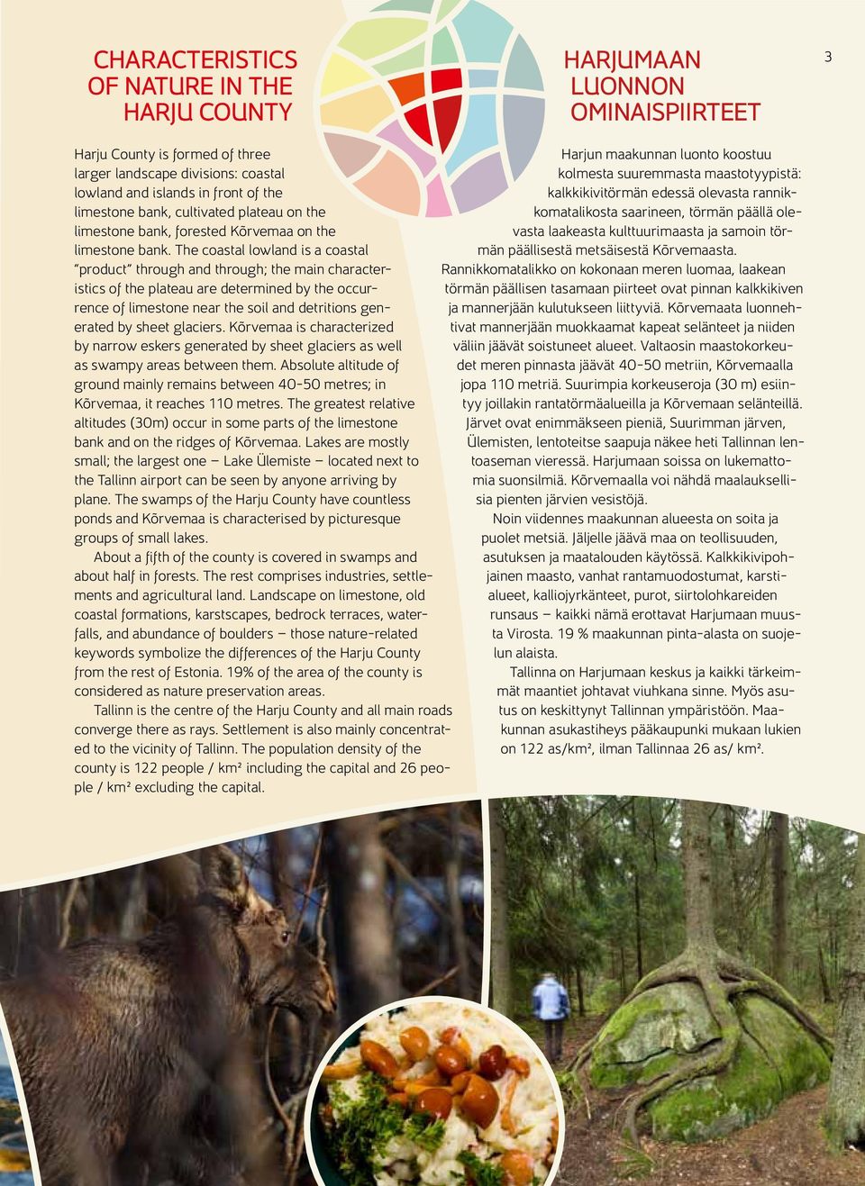 The coastal lowland is a coastal product through and through; the main characteristics of the plateau are determined by the occurrence of limestone near the soil and detritions generated by sheet