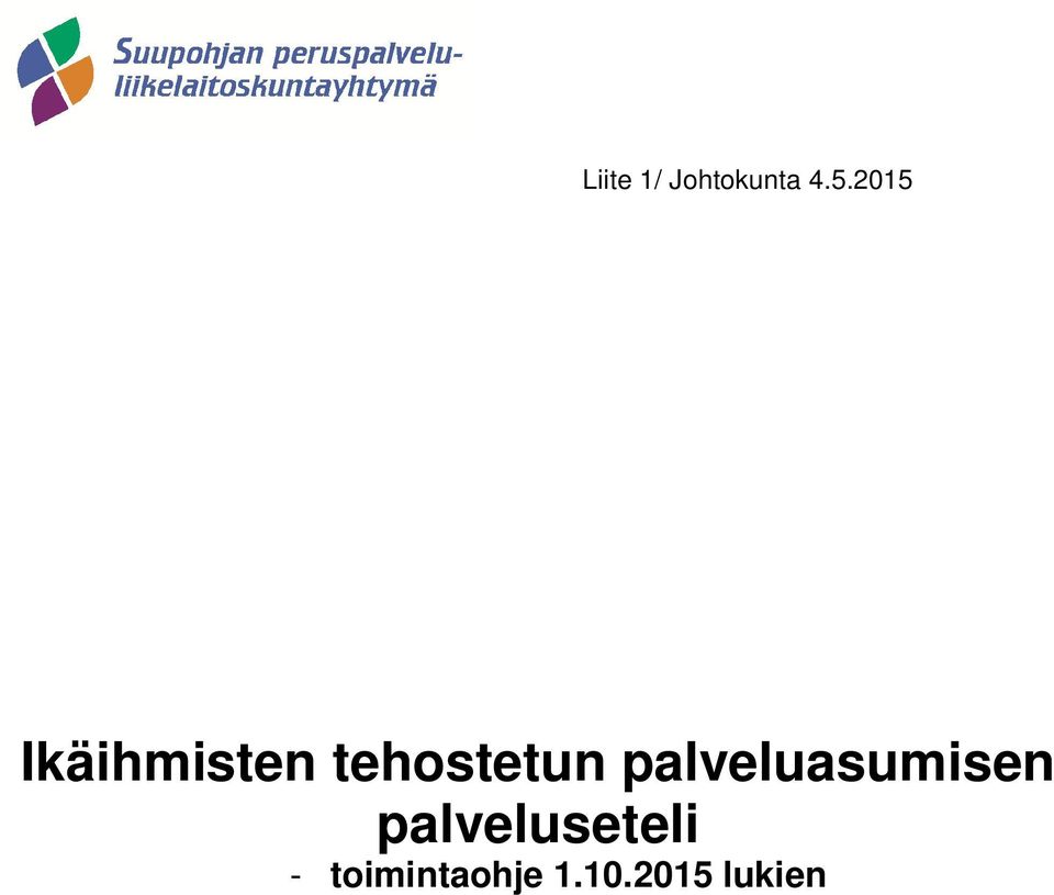 palveluasumisen