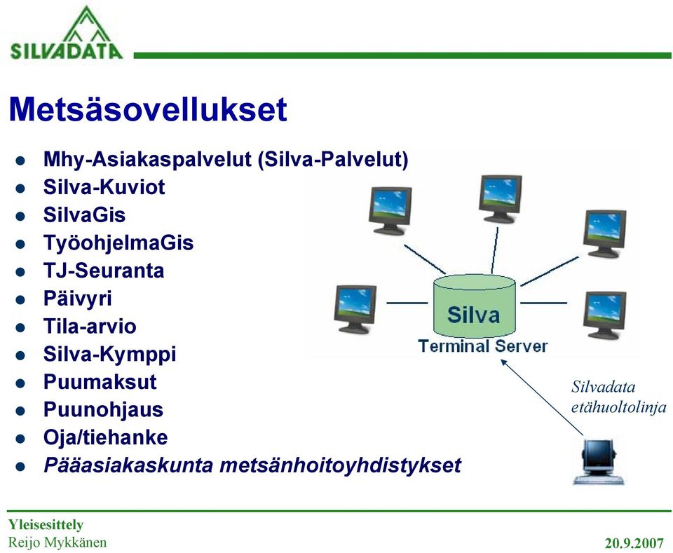 Tila-arvio Silva-Kymppi Puumaksut Puunohjaus Oja/tiehanke