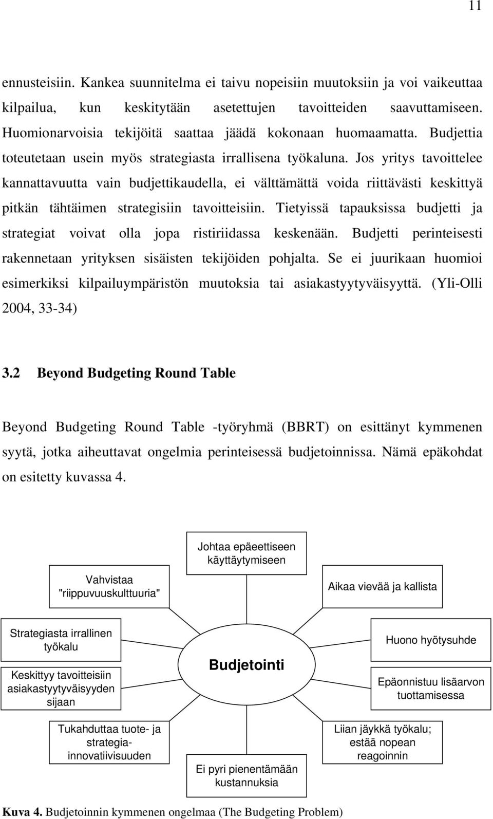 Jos yritys tavoittelee kannattavuutta vain budjettikaudella, ei välttämättä voida riittävästi keskittyä pitkän tähtäimen strategisiin tavoitteisiin.